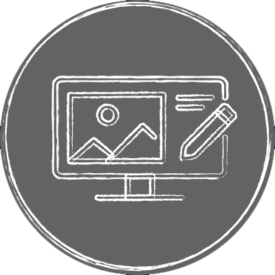 Icon Monitor steht für Webdesign