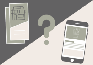 Abbildung Flyer und Handy