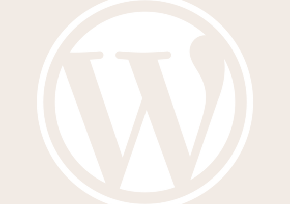 Logo Wordpress im leichten Anschnitt