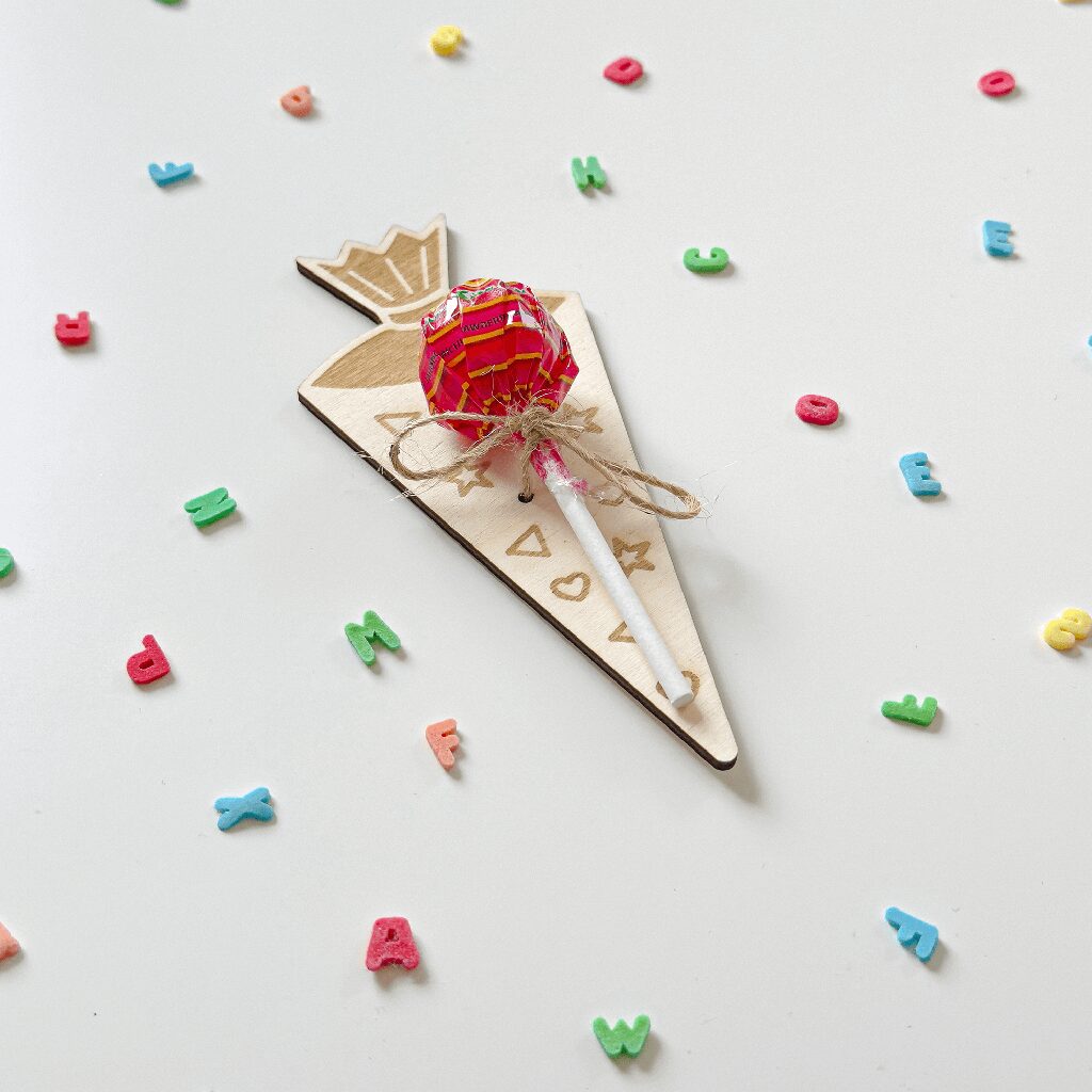 Schultüte Geschenk Einschulung Lolli