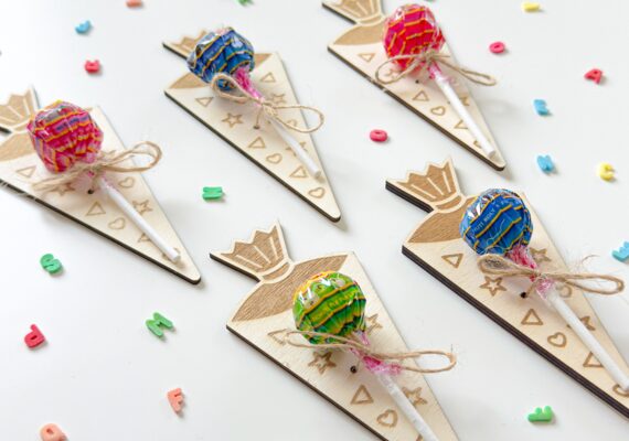 Schultüte Geschenk Einschulung Lolli oder Geldschein