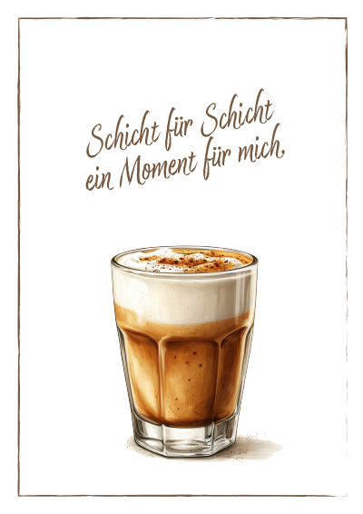 Motiv_Latte Poster Kaffeekreation Latte